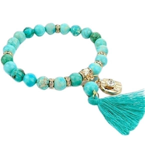 Jewelry - Natural Howlite Stone Bracelet
